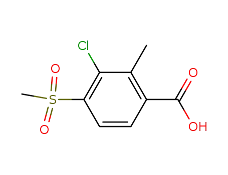 Benzoic acid, 3-chloro-2-methyl-4-(methylsulfonyl)-
