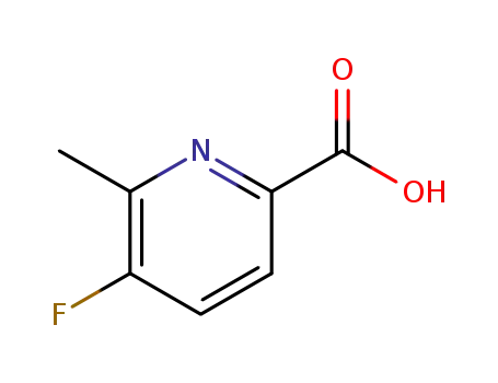Molecular Structure of 1005474-88-3 (5-FLUORO-6-METHYLPYRIDINE-2-CARBOXYLIC ACID)