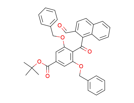 3,5-dibenzyloxy-4-(2-formyl-1-naphthylcarbonyl)benzoic acid 1,1-dimethylethyl ester