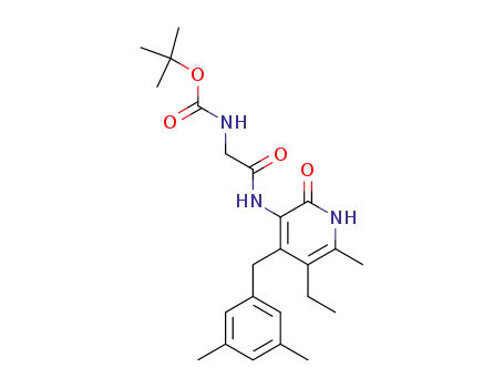 Carbamic acid,
[2-[[4-[(3,5-dimethylphenyl)methyl]-5-ethyl-1,2-dihydro-6-methyl-2-oxo-3-
pyridinyl]amino]-2-oxoethyl]-, 1,1-dimethylethyl ester