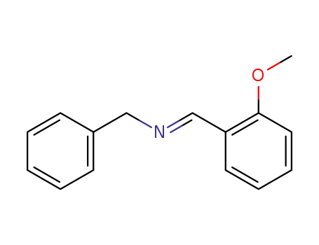 Molecular Structure of 119405-95-7 (Benzenemethanamine, N-[(2-methoxyphenyl)methylene]-)
