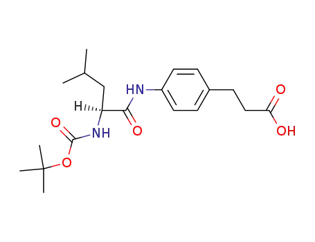 3-(4-[N<sub>α</sub>-tert-butoxycarbonyl-L-leucinoylamino]phenyl)propanoic acid
