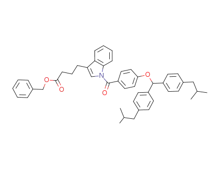 benzyl 4-<1-<4-<bis(4-isobutylphenyl)methoxy>benzoyl>-1H-indol-3-yl>butyrate