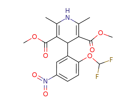 2,6-dimethyl-3,5-dicarbomethoxy-4-(2-difluoromethoxy-5-nitrophenyl)-1,4-dihydropyridine