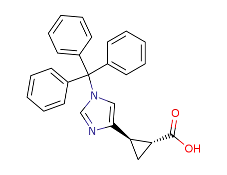 (1R,2R)-1-(1-triphenylmethyl-1H-imidazol-4-yl)cyclopropane-2-carboxylic acid