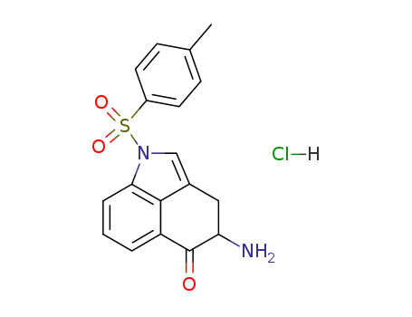 4-amino-1,3,4,5-tetrahydro-1-(p-tolylsulphonyl)benz<c,d>indol-5-one hydrochloride