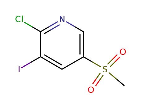 Pyridine, 2-chloro-3-iodo-5-(methylsulfonyl)-