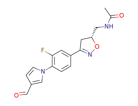 (R)-5-acetamidomethyl-3-(3-fluoro-4-(3-formylpyrrol-1-yl)phenyl)isoxazoline