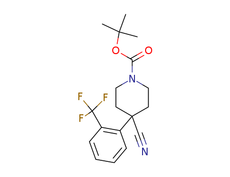 1-Piperidinecarboxylic acid, 4-cyano-4-[2-(trifluoromethyl)phenyl]-,  1,1-dimethylethyl ester