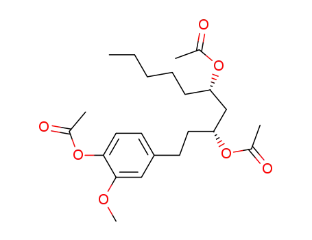 (3R,5S)-3,5-Diacetoxy-1-(3-methoxy-4-acetoxyphenyl)decane