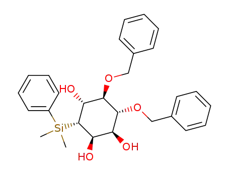1,2,4-Cyclohexanetriol, 3-(dimethylphenylsilyl)-5,6-bis(phenylmethoxy)-,
(1S,2R,3S,4R,5R,6R)-