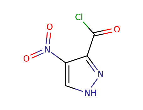 1H-Pyrazole-3-carbonyl chloride, 4-nitro- (9CI)