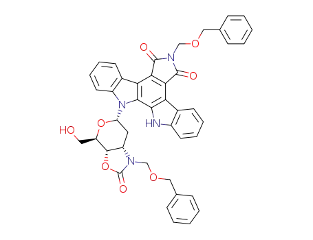 1-<(benzyloxy)methyl>-12-(3-<<(benzyloxy)methyl>amino>-3-N,4-O-carbonyl-2-deoxy-α-D-allopyranosyl)indolo<2.3-a>pyrrolo<3,4-c>carbazole-5,7-dione