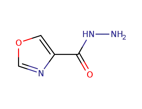 Molecular Structure of 885274-12-4 (OXAZOLE-4-CARBOXYLIC ACID HYDRAZIDE)