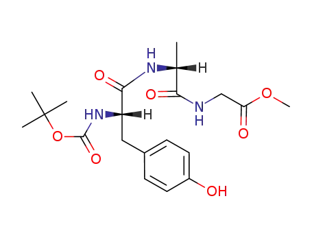 Glycine, N-[N-[N-[(1,1-dimethylethoxy)carbonyl]-L-tyrosyl]-D-alanyl]-,
methyl ester