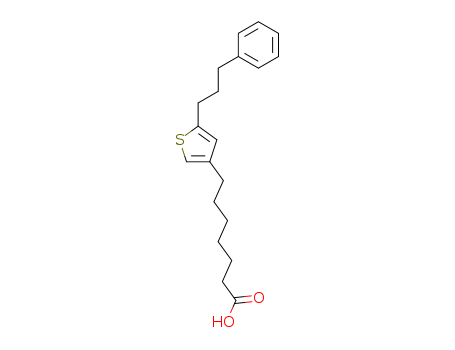 3-Thiopheneheptanoic acid, 5-(3-phenylpropyl)-