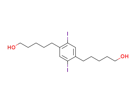 2,5-di(5'-hydroxypentyl)-1,4-diiodobenzene