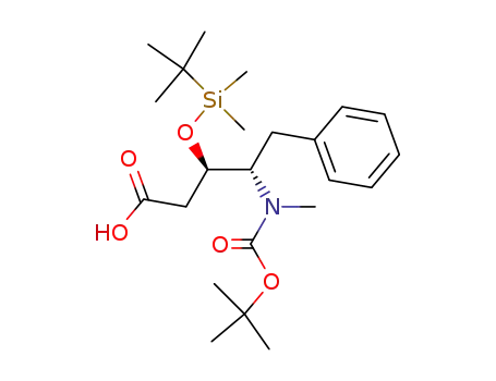 (3R,4S)-4-(tert-Butoxycarbonyl-methyl-amino)-3-(tert-butyl-dimethyl-silanyloxy)-5-phenyl-pentanoic acid