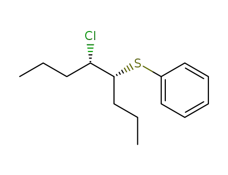 Molecular Structure of 129133-50-2 ((+/-)-rel-((4RS,5SR)-5-chlorooctan-4-yl)phenylsulfide)