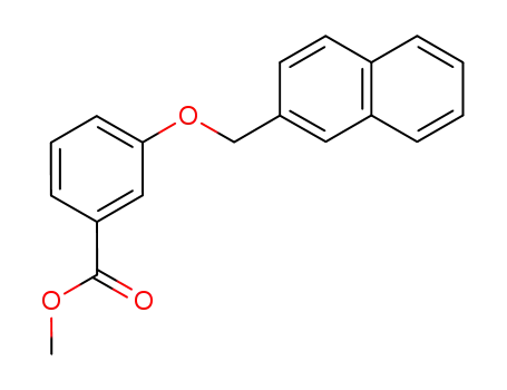 Molecular Structure of 102650-18-0 (methyl 3-<(2-naphthalenylmethyl)oxy>benzoate)