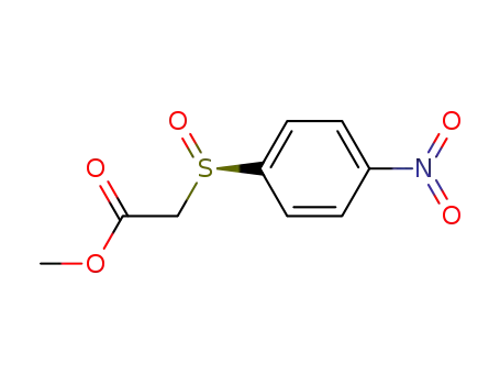Acetic acid, [(4-nitrophenyl)sulfinyl]-, methyl ester, (R)-