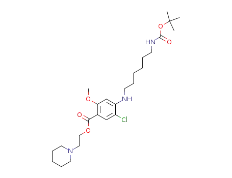 2-(piperidin-1-yl)ethyl 4-({6-[(tert-butyloxycarbonyl)amino]hexyl}amino)-5-chloro-2-methoxybenzoate
