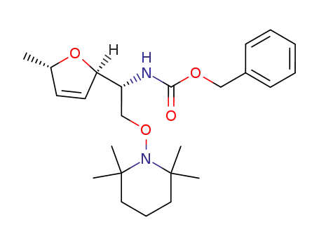 [(R)-1-((2R,5S)-5-Methyl-2,5-dihydro-furan-2-yl)-2-(2,2,6,6-tetramethyl-piperidin-1-yloxy)-ethyl]-carbamic acid benzyl ester