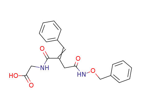 N-<3-<<(benzyloxy)amino>carbonyl>-2-benzylidene-1-oxopropyl>glycine