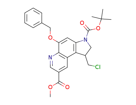 methyl 5-(benzyloxy)-3-(tert-butyloxycarbonyl)-1-(chloromethyl)-1,2-dihydro-3H-pyrido[3,2-e]indole-8-carboxylate