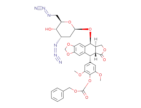 4-O-(3,6-diazido-2,3,6-trideoxy-β-D-ribo-hexopyranosyl)-4'-benzyloxycarbonyl-epipodophyllotoxin