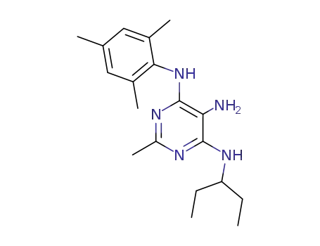 N-(1-Ethyl-propyl)-2-methyl-N-(2,4,6-trimethyl-phenyl)-pyrimidine-4,5,6-triamine