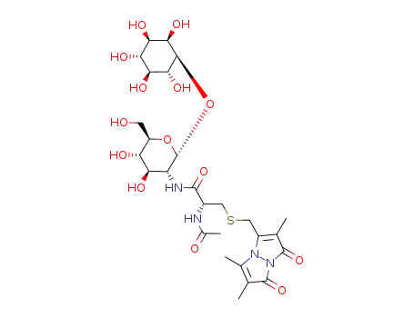 Molecular Structure of 158761-05-8 (1-D-myo-inosityl-2-deoxy-2-(N-acetamido-L-cysteinamido)-α-D-glucopyranoside)