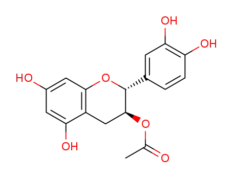 Molecular Structure of 116935-88-7 (acetate of (+)-catechin)