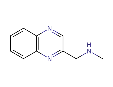 Molecular Structure of 136727-13-4 (2-Quinoxalinemethanamine,N-methyl-(9CI))