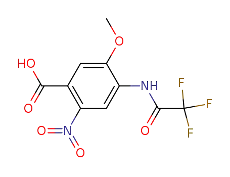 Benzoic acid, 5-methoxy-2-nitro-4-[(trifluoroacetyl)amino]-