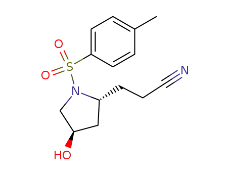 3-[(2R,4R)-4-Hydroxy-1-(toluene-4-sulfonyl)-pyrrolidin-2-yl]-propionitrile