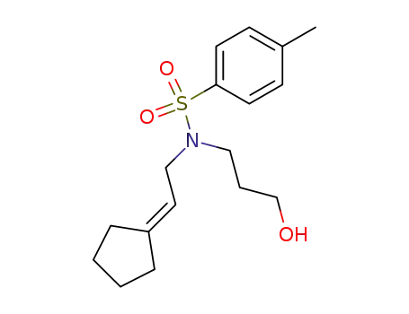 N-(3-hydroxypropyl)-4-methyl-N-(2-cyclopentylidene-ethyl)benzenesulfonamide