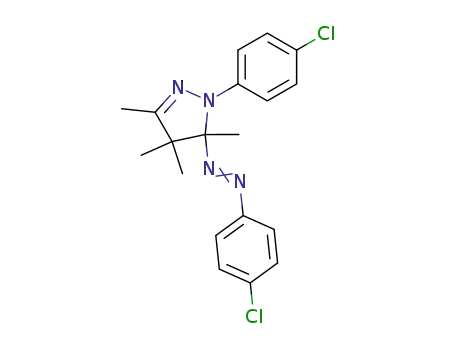 1-(4-chlorophenyl)-5-(4-chlorophenylazo)-3,4,4,5-tetramethyl-2-pyrazoline