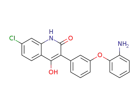 7-chloro-4-hydroxy-3-[3-(2-aminophenoxy)phenyl]quinolin-2(1H)-one