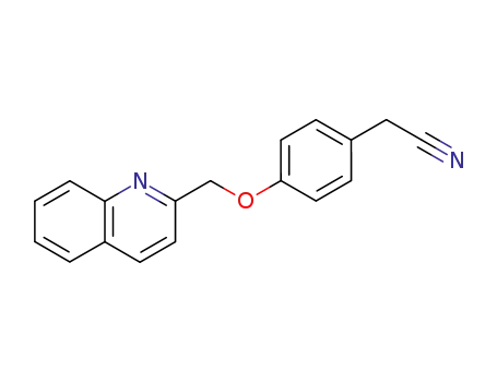 Molecular Structure of 114497-66-4 (2-[4-(Quinolin-2-yl-methoxy)phenyl]-acetonitrile)
