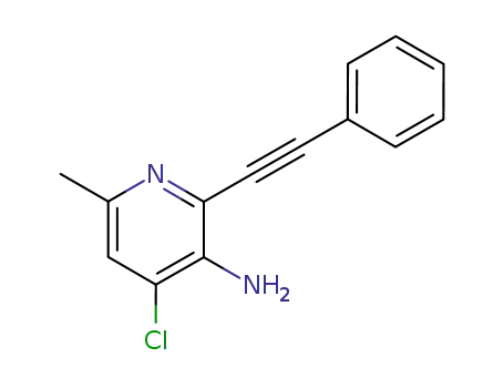 3-amino-4-chloro-6-methyl-2-(2-phenylethynyl)pyridine