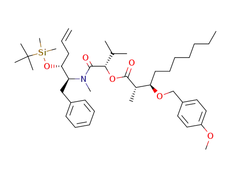 (2S,3R)-3-(4-Methoxy-benzyloxy)-2-methyl-decanoic acid (S)-1-{[(1S,2R)-1-benzyl-2-(tert-butyl-dimethyl-silanyloxy)-pent-4-enyl]-methyl-carbamoyl}-2-methyl-propyl ester
