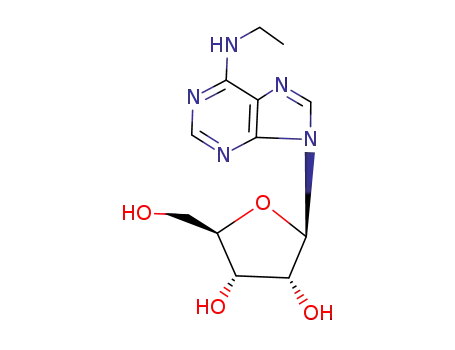 Molecular Structure of 14357-08-5 (N-ethyl-9-pentofuranosyl-9H-purin-6-amine)