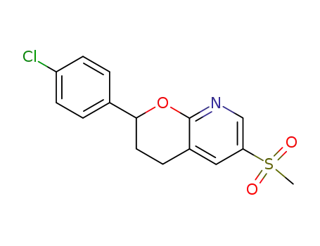 2-(4-chlorophenyl)-6-(methylsulfonyl)-3,4-dihydro-2H-pyrano[2,3-b]pyridine