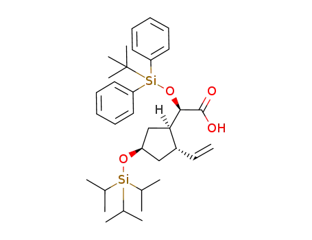 (R)-(tert-Butyl-diphenyl-silanyloxy)-((1R,2S,4R)-4-triisopropylsilanyloxy-2-vinyl-cyclopentyl)-acetic acid