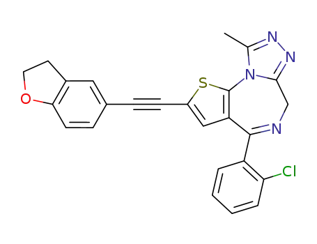 4-(2-Chloro-phenyl)-2-(2,3-dihydro-benzofuran-5-ylethynyl)-9-methyl-6H-1-thia-5,7,8,9a-tetraaza-cyclopenta[e]azulene