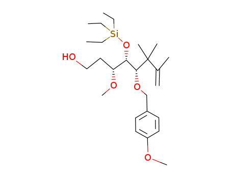 <4S,5S,6R>-6-methoxy-4-<(p-methoxybenzyl)oxy>-2,3,3-trimethyl-5-(triethylsiloxy)-1-octen-8-ol