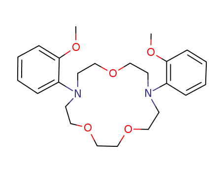 Molecular Structure of 182926-58-5 (1,4,10-Trioxa-7,13-diazacyclopentadecane,
7,13-bis(2-methoxyphenyl)-)