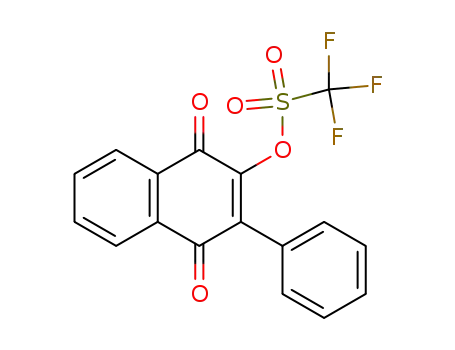 Trifluoro-methanesulfonic acid 1,4-dioxo-3-phenyl-1,4-dihydro-naphthalen-2-yl ester