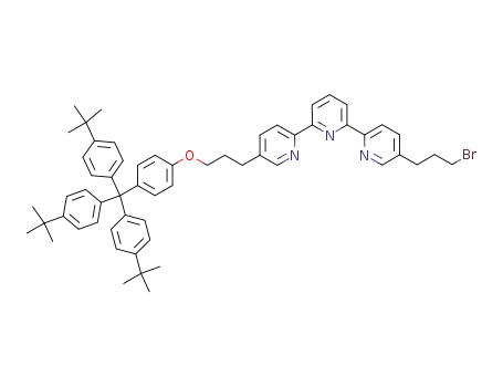 5''-(3-Bromo-propyl)-5-(3-{4-[tris-(4-tert-butyl-phenyl)-methyl]-phenoxy}-propyl)-[2,2';6',2'']terpyridine